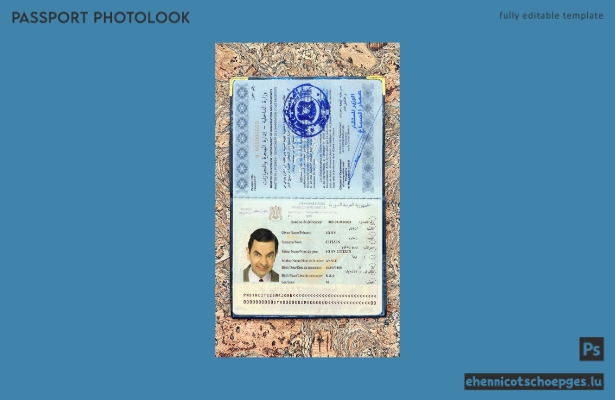 Beispielansicht für ein syrisches Passfoto